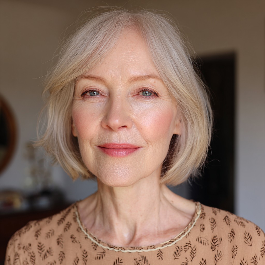 Elegant Softly Fringed Bob with Subtle Layers