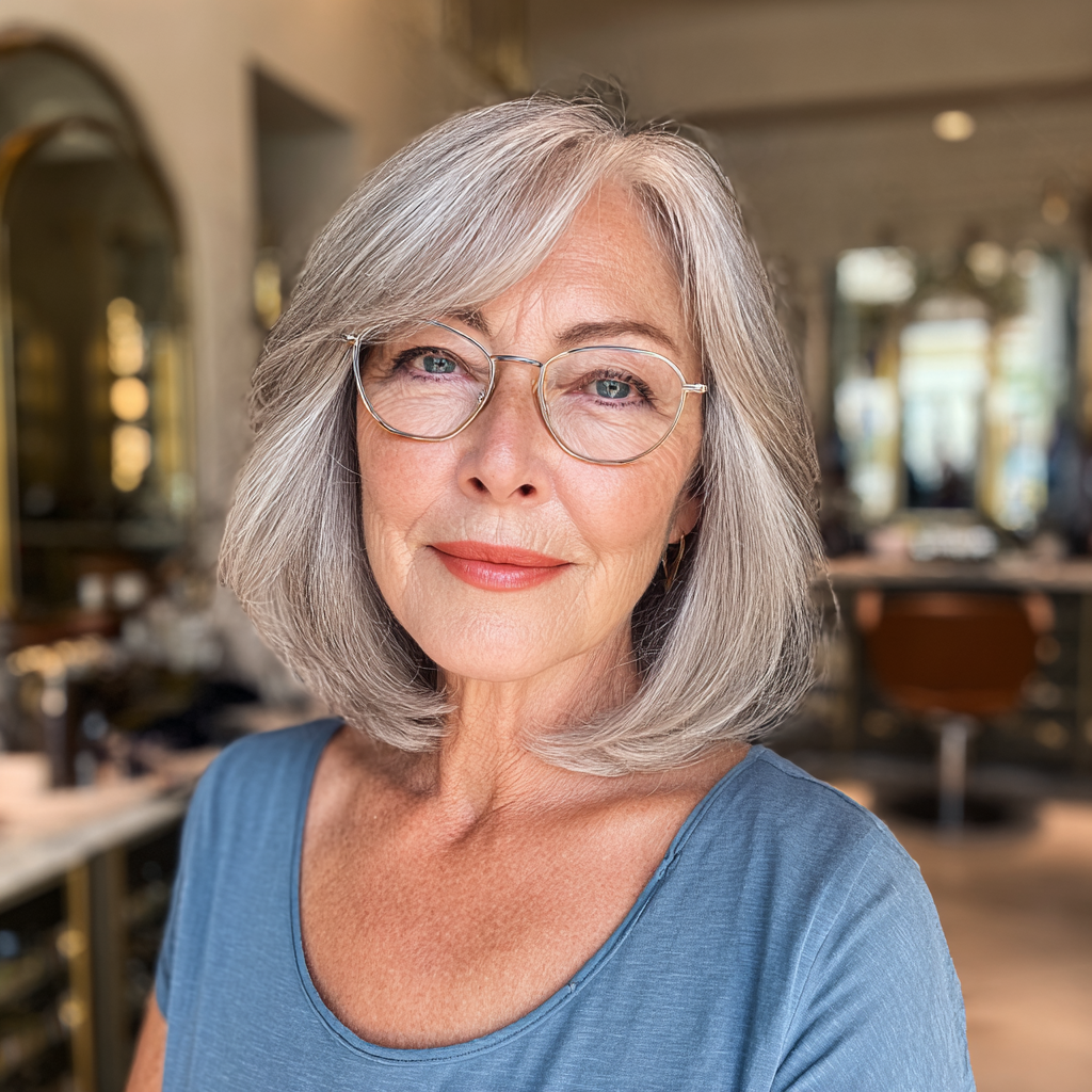 Graceful Long Choppy Bob with Soft Layers