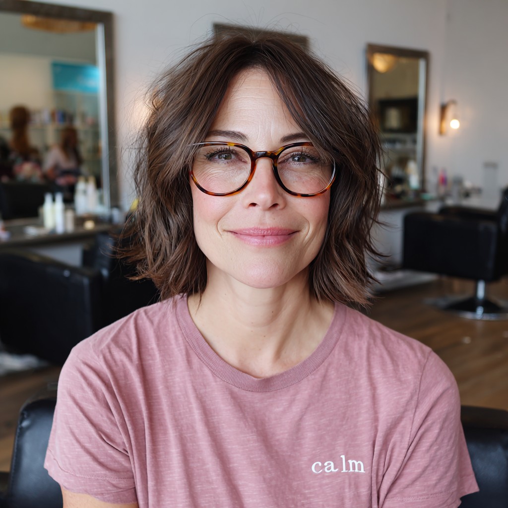 Modern Textured Bob with Soft Layers