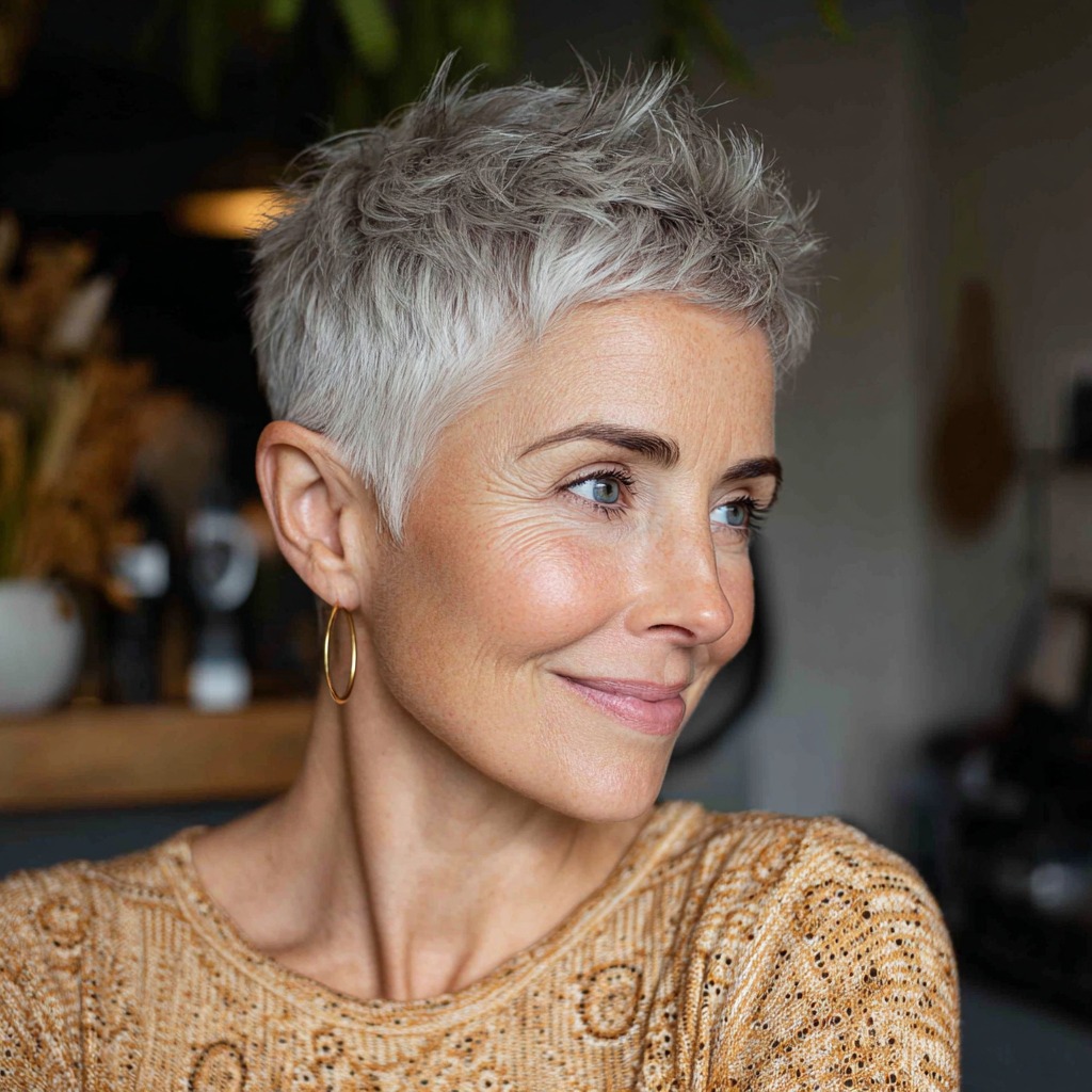 Modern Textured Pixie Cut with Playful Layers