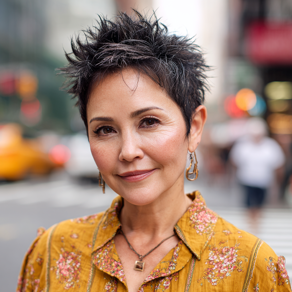 Modern Textured Spiky Pixie with Defined Layers