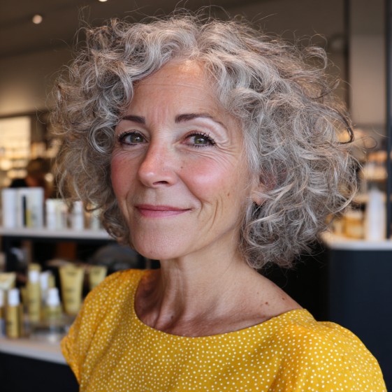 Playful Curly Mid-Length Cut with Soft Volume