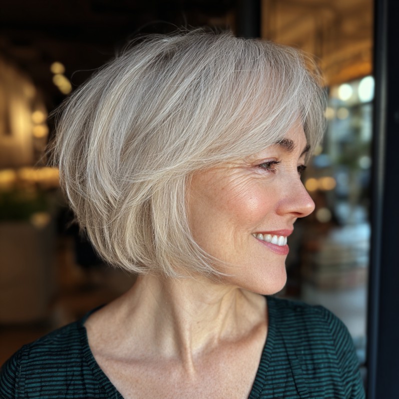 Stylish Soft Textured Bob with Subtle Layers