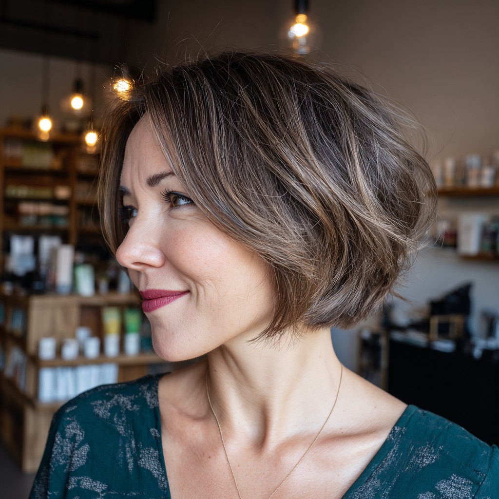Stylish Textured Bob with Soft Volume