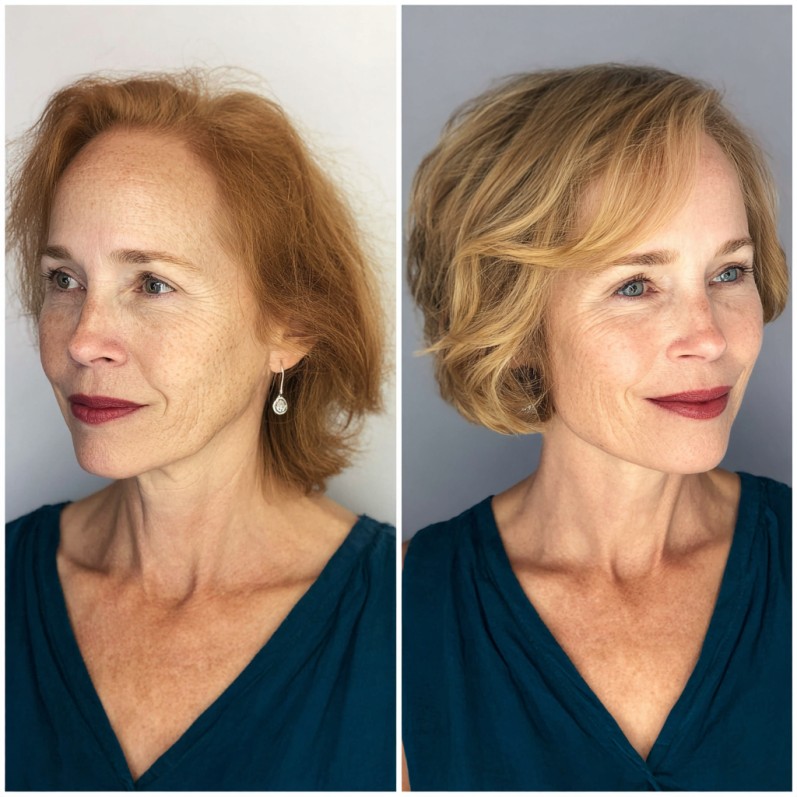 Textured Bob with Soft Waves