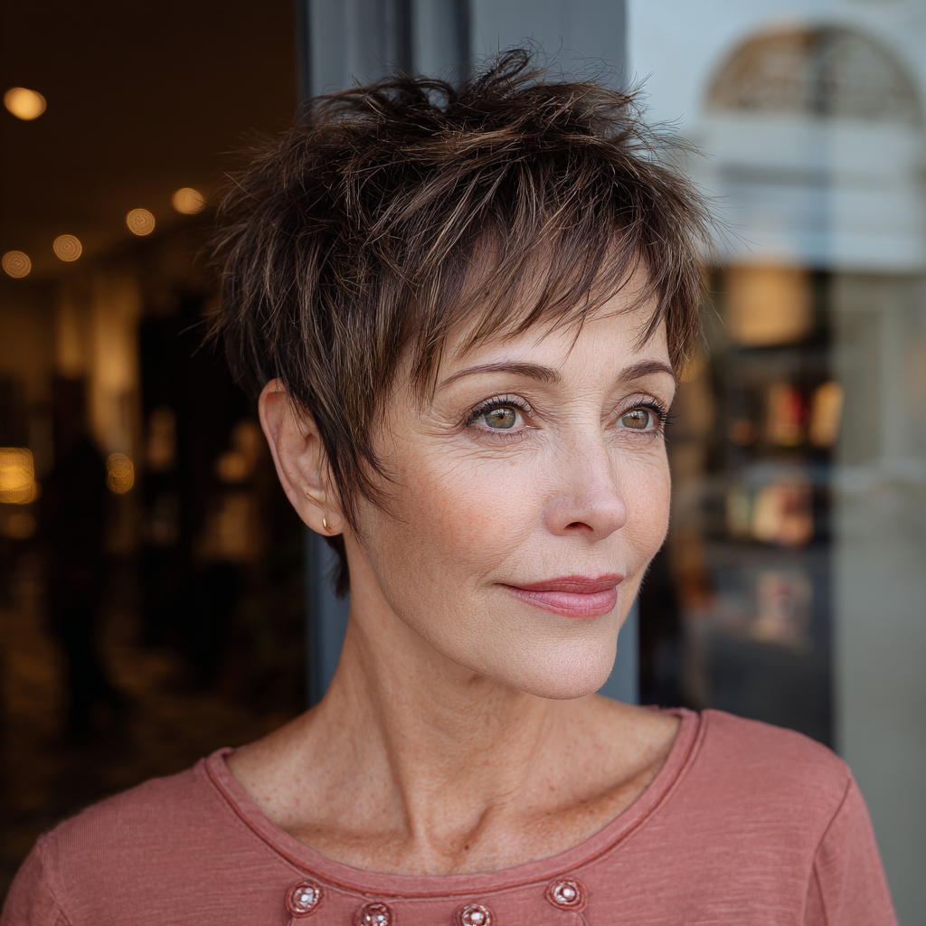 Textured Short Cut with Lively Spikes