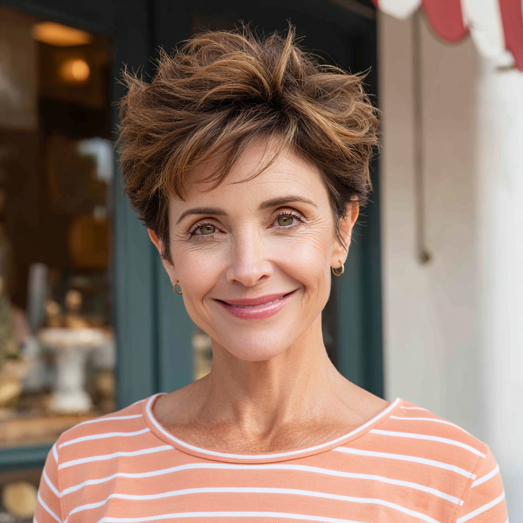 Textured Short Cut with Lively Volume
