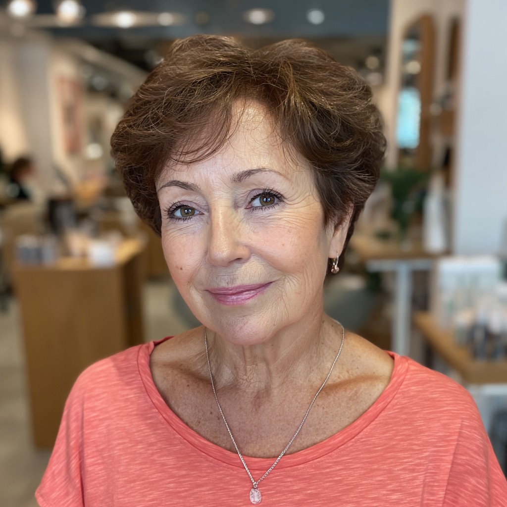 Textured Short Cut with Soft Curls