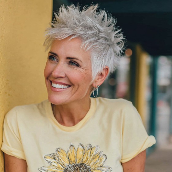 Textured Short Pixie with Lively Spiky Layers
