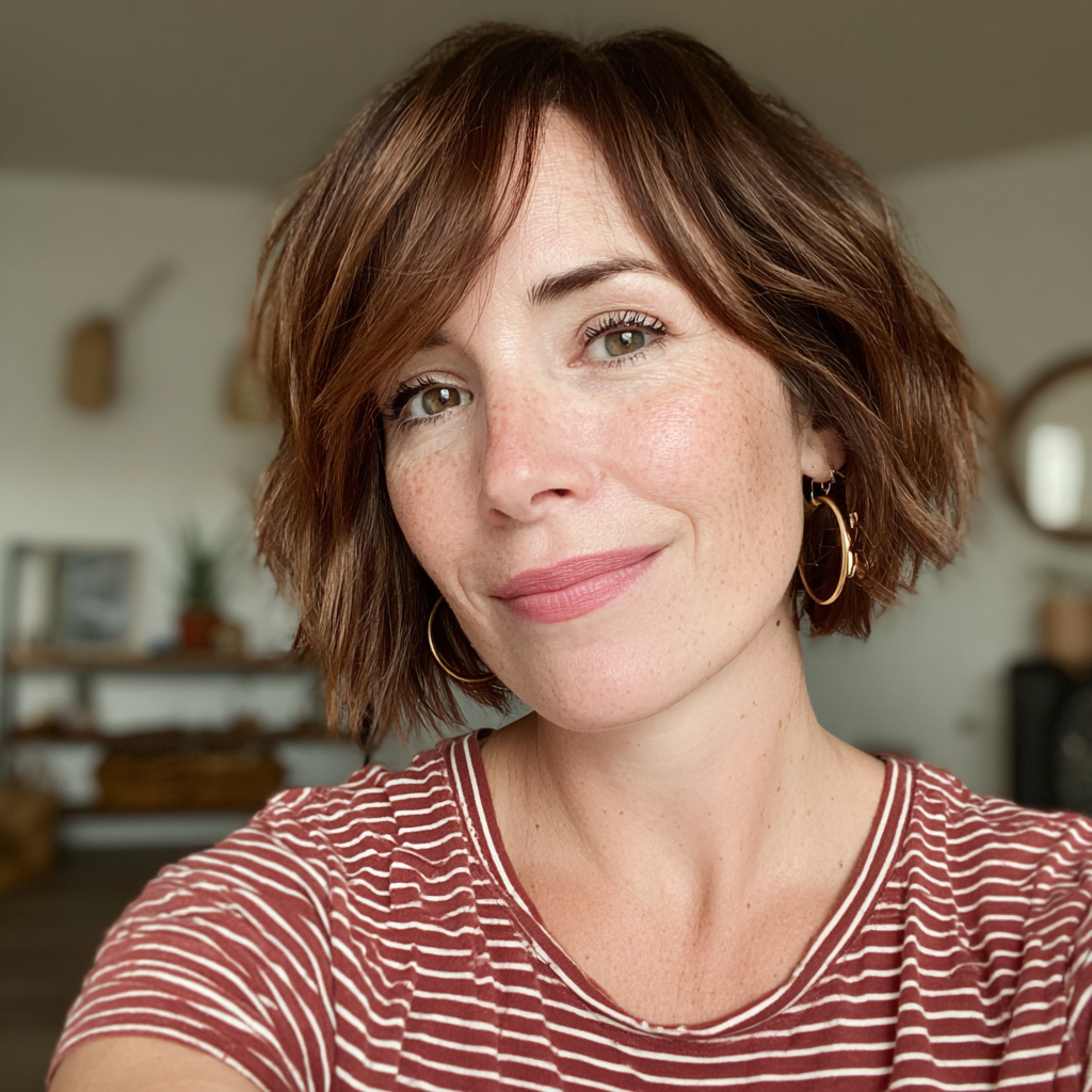 Trendy Textured Bob with Soft Waves