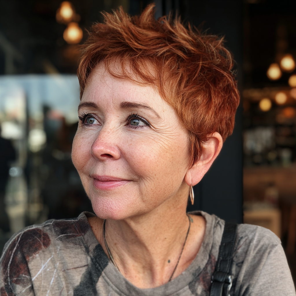 Vibrant Short Textured Cut with Spiky Layers
