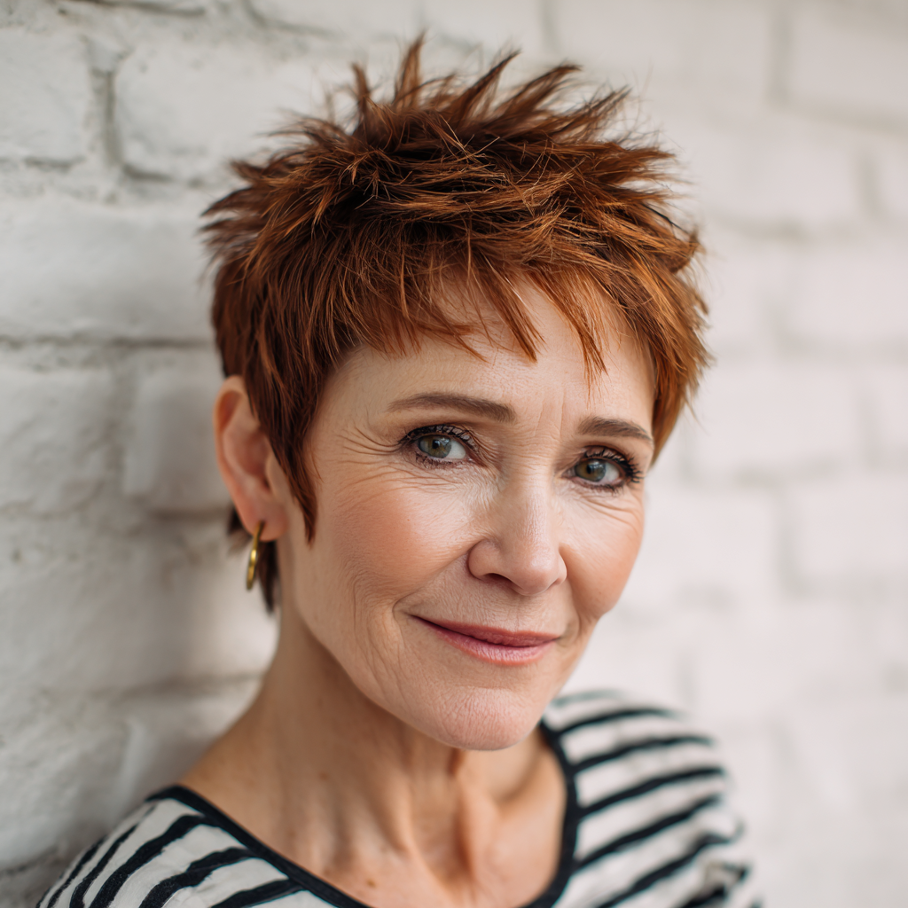 Vibrant Textured Short Cut with Lively Layers