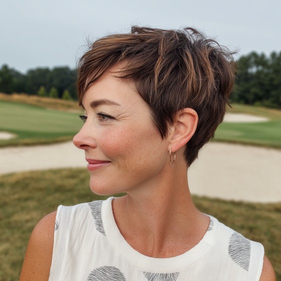 Chic Textured Pixie Cut with Soft Volume