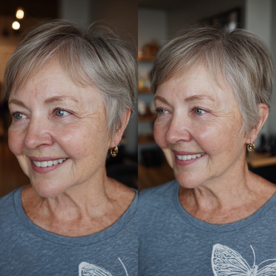 Chic Textured Pixie Cut with Subtle Layers