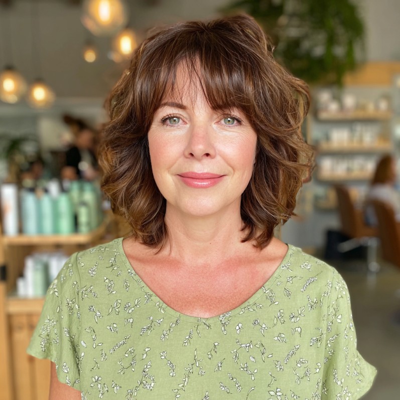 Textured Bob with Soft Bangs