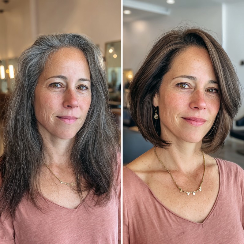 Chic A-Line Bob with Subtle Layering