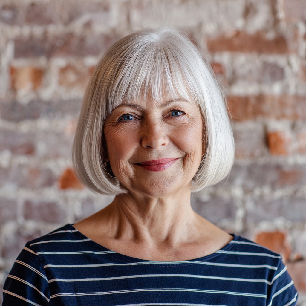 Chic Classic Short Bob with Soft Bangs