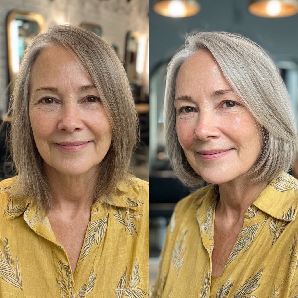 Chic Sleek Bob with Subtle Face-Framing Layers