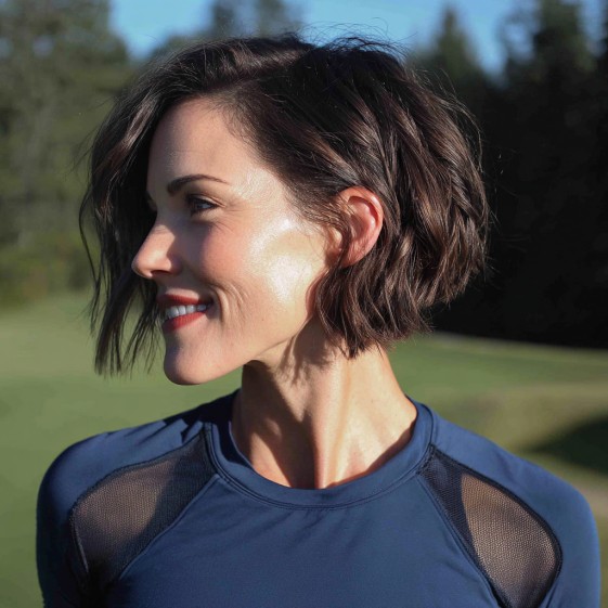 Chic Textured Bob with Natural Waves