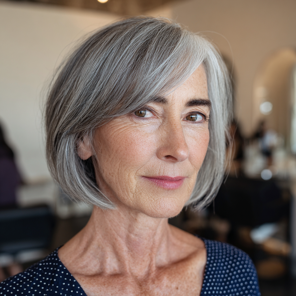 Chic Textured Bob with Subtle Layers