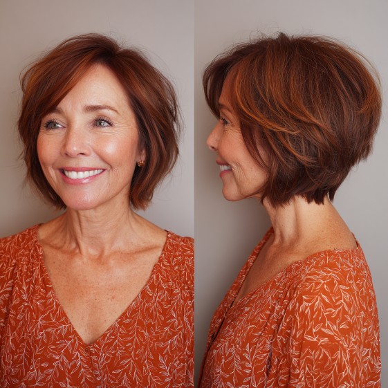 Chic Textured Bob with Subtle Volume