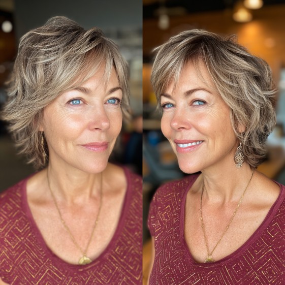 Chic Textured Short Cut with Light Layers