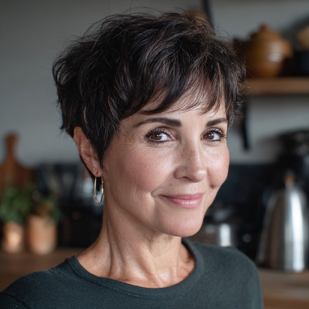 Chic Textured Short Cut with Subtle Volume