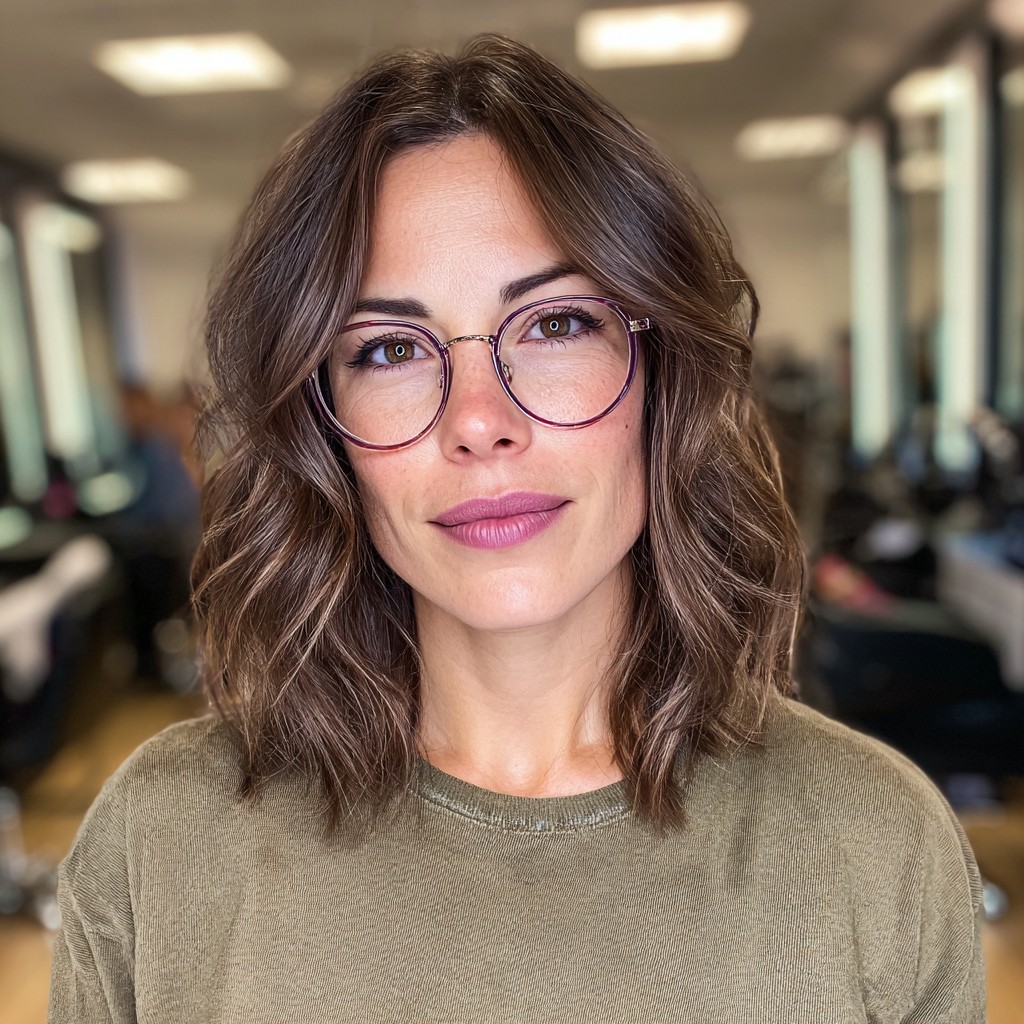 Effortlessly Chic Shoulder-Length Beachy Waves