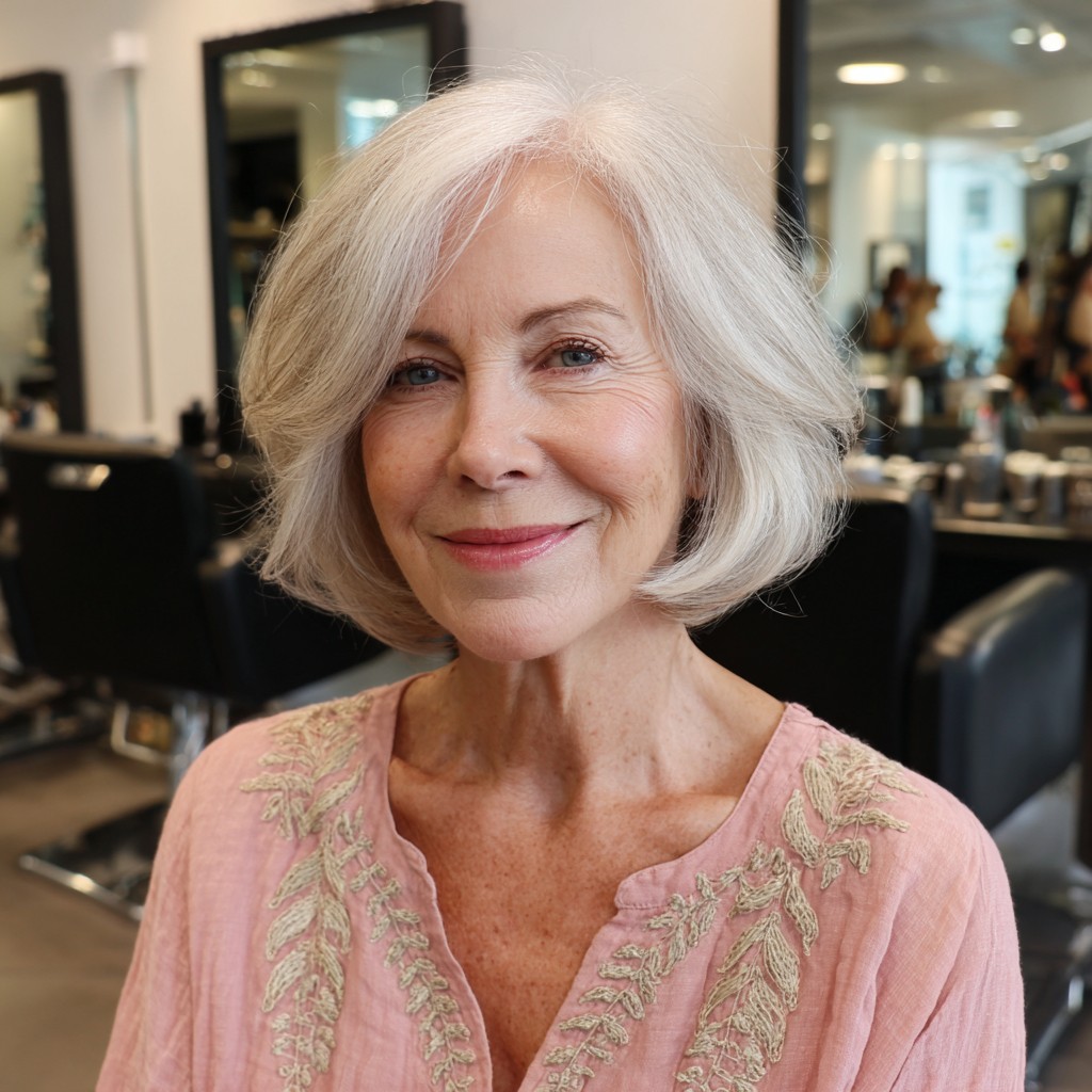Elegant Softly Layered Bob with Subtle Movement