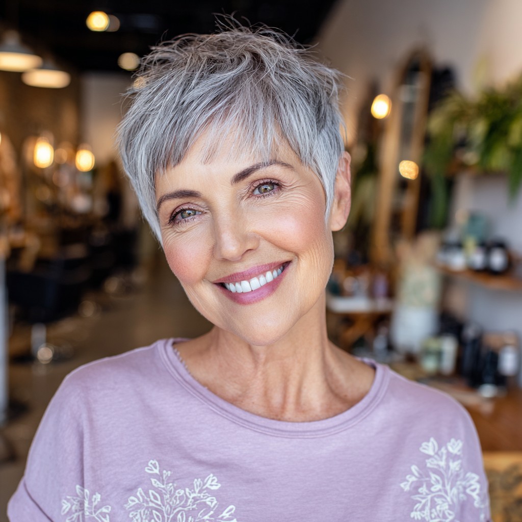 Modern Tapered Pixie Cut with Feathered Texture