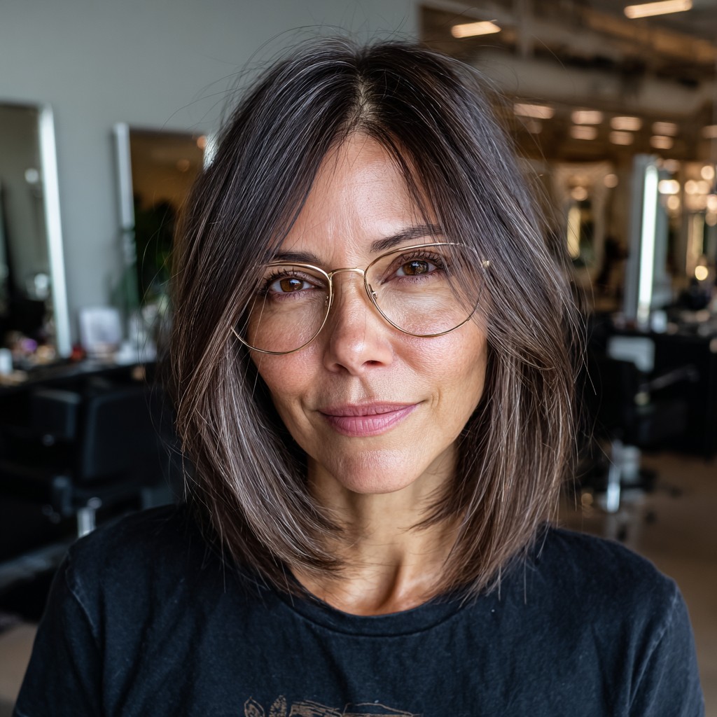 Modern Textured Bob with Subtle Highlights