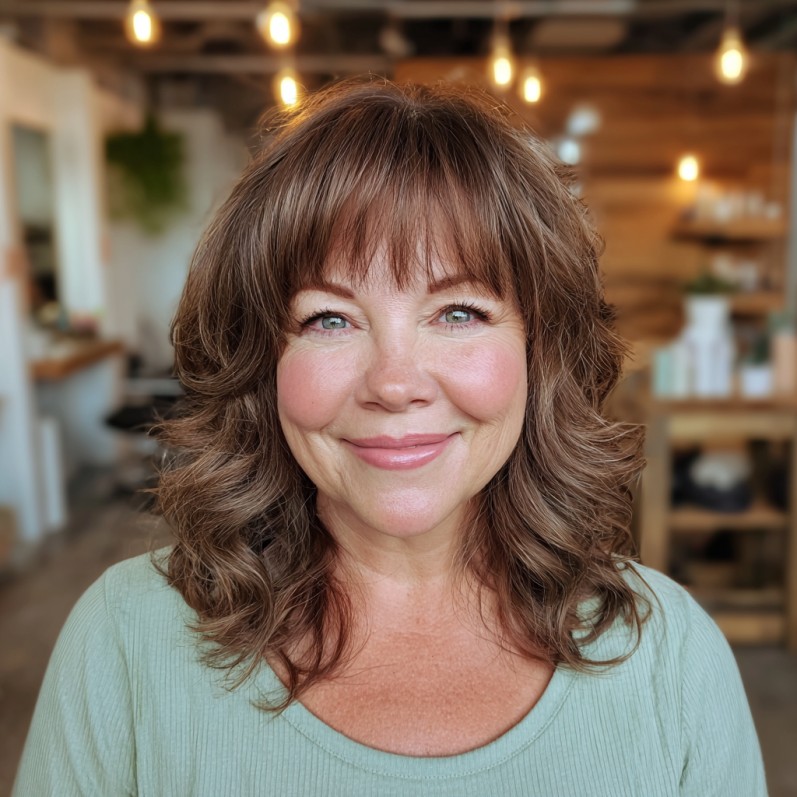 Playful Layered Cut with Soft Bangs