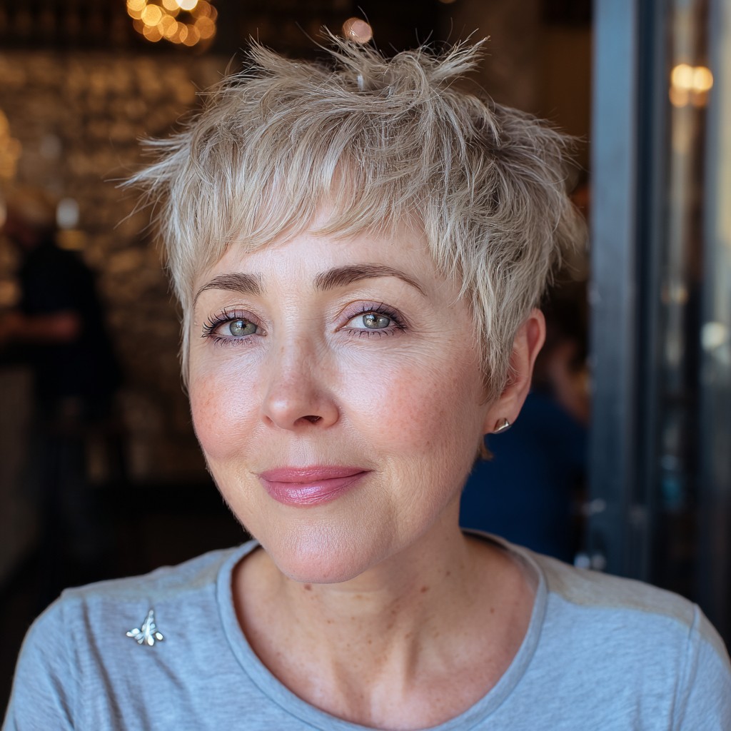 Playful Tapered Pixie with Textured Layers