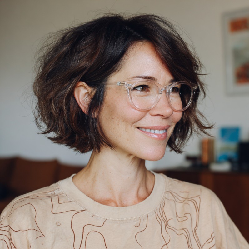 Playful Textured Bob with Soft Layers