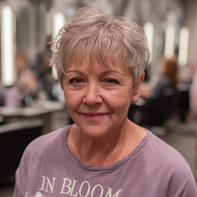 Playful Textured Wavy Pixie with Soft Volume