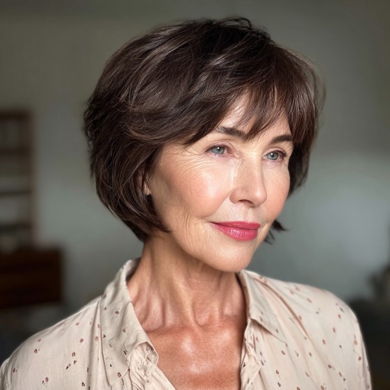 Sleek Jaw-Length Cut with Soft Textured Layers