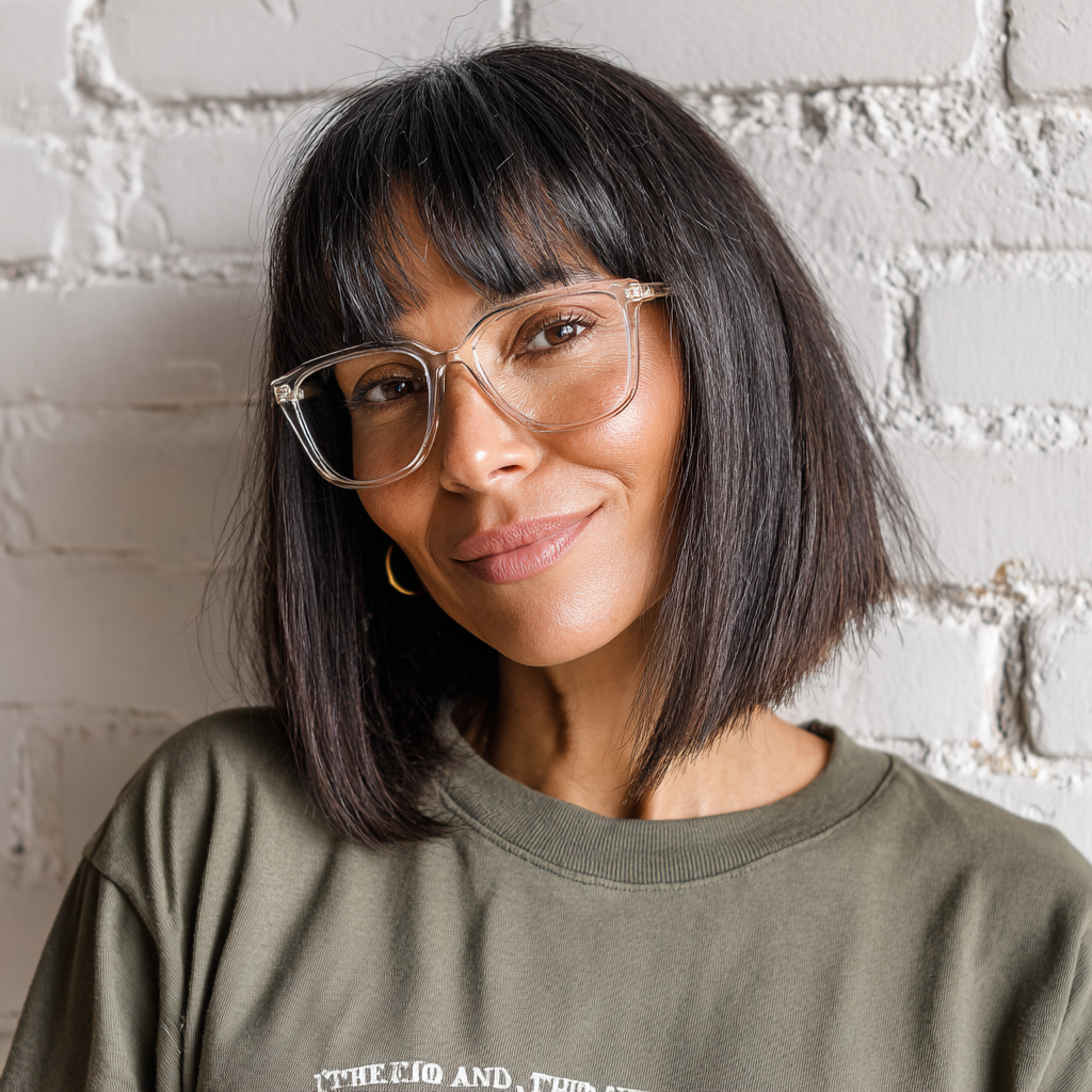 Sleek Straight Bob with Birkin Bangs