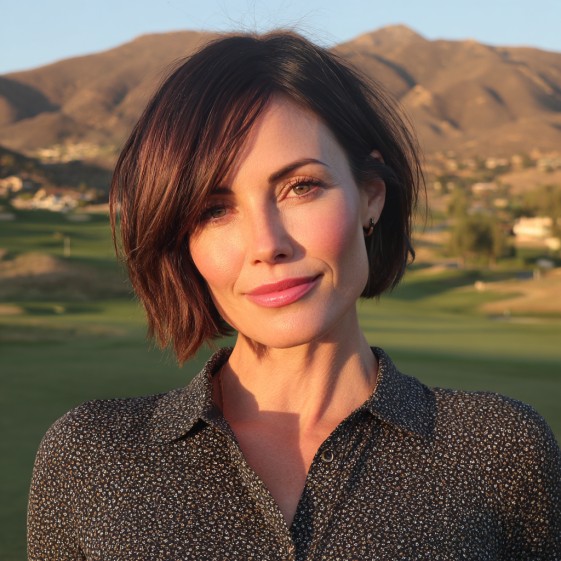 Stylish Asymmetrical Bob with Soft Waves