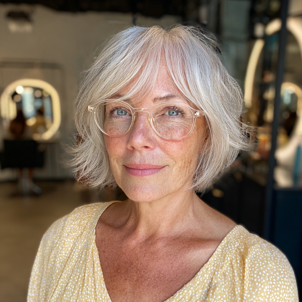 Stylish Textured Bob with Soft Feathered Ends