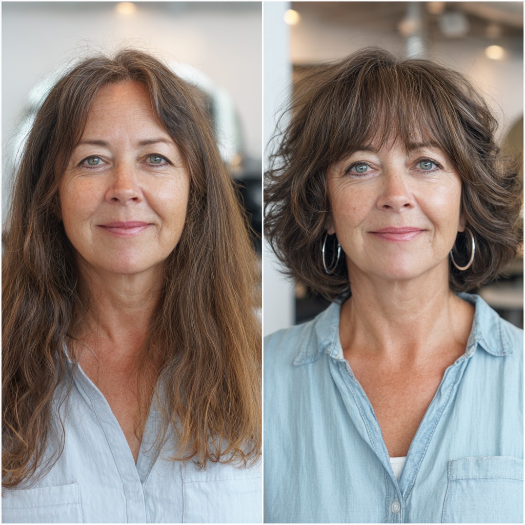 Textured Bob with Soft Bangs