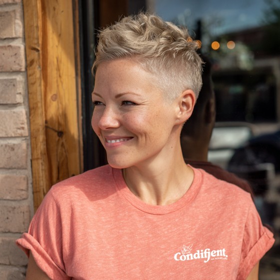 Textured Mini Pixie Cut with Short Tapered Sides