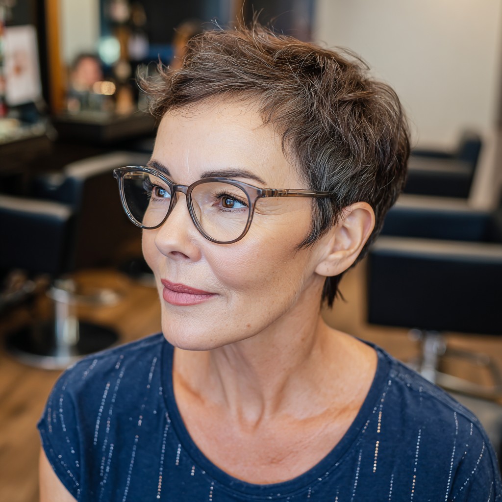 Textured Tapered Pixie with Soft Volume