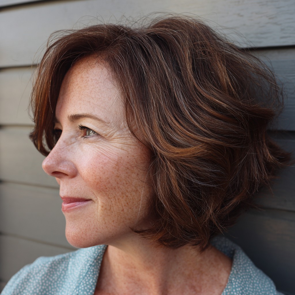 Chic Textured Bob with Soft Waves