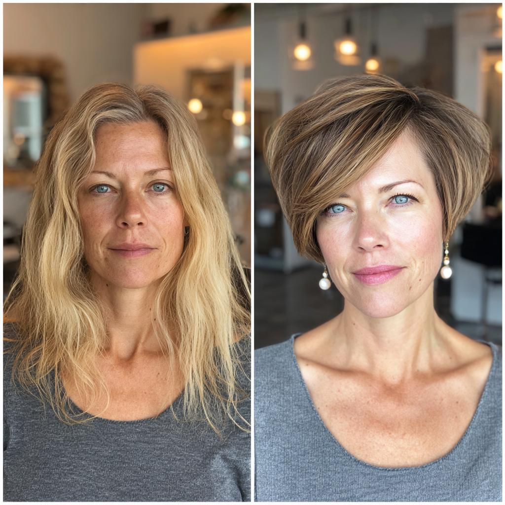 Bold Textured Short Bob with Soft Layers