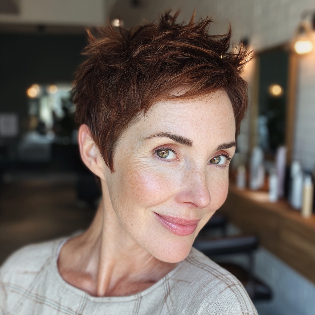 Bold Textured Spiky Pixie Cut
