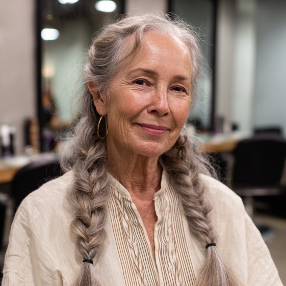 Charming Double Braids with Soft Waves