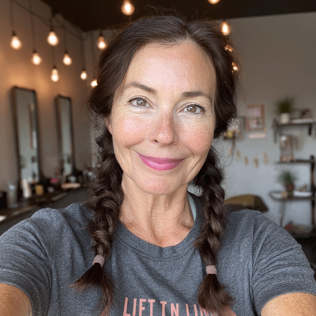 Chic Double Braid with Soft Waves