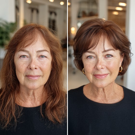 chic layered bob with soft waves