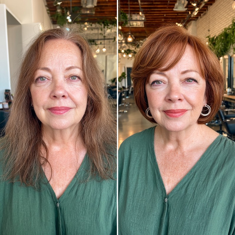 Chic Shoulder-Length Textured Bob with Subtle Layers