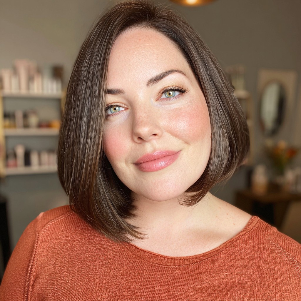 Chic Smooth A-Line Bob with Subtle Movement